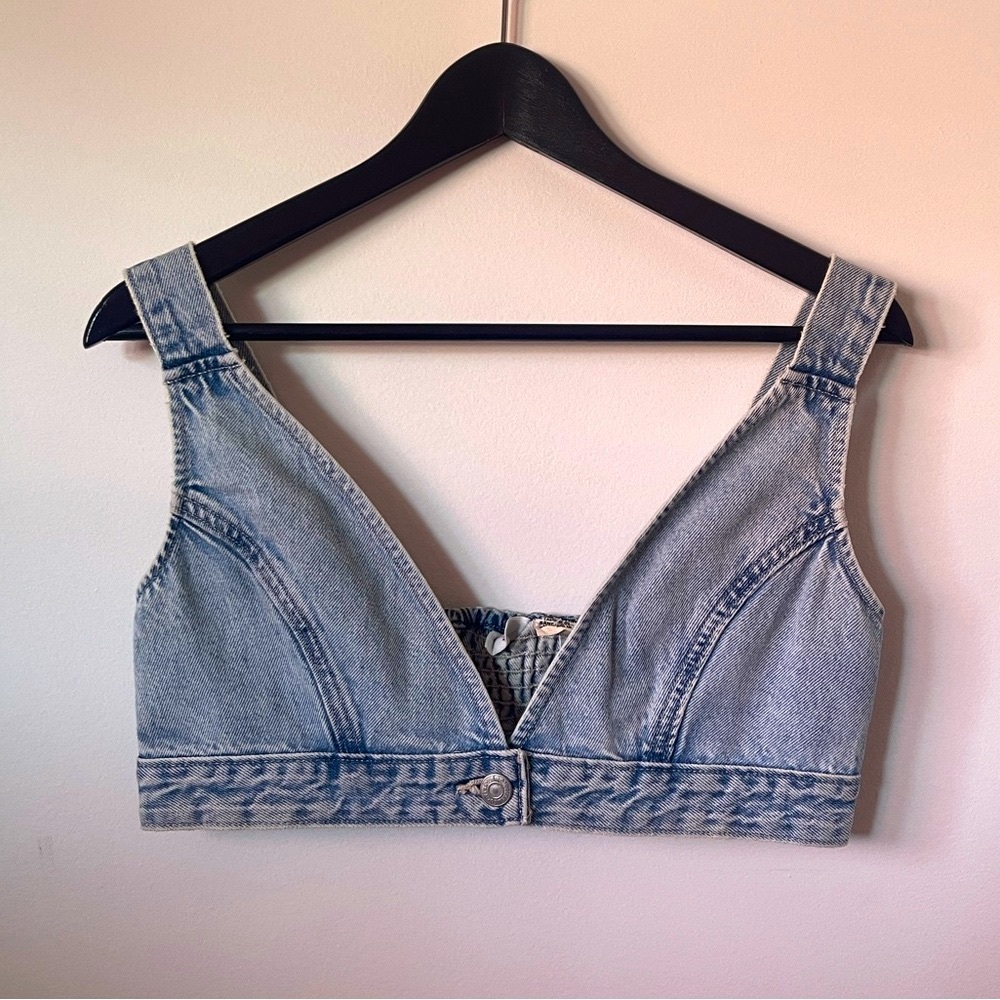Levi’s Joli Denim Crop Top / Bustier